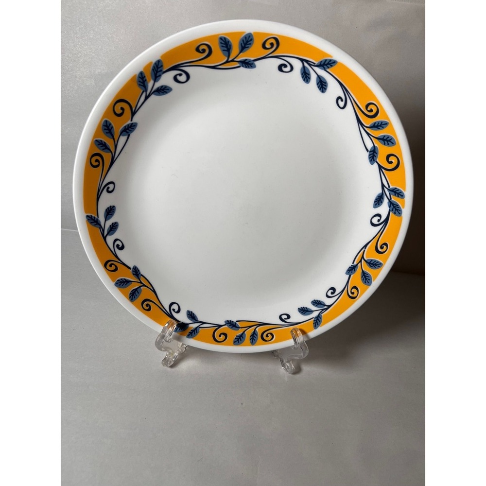 Corelle Casa Flora Dinner Plate 10.25" Blue Yellow Vitrelle USA Replacement
